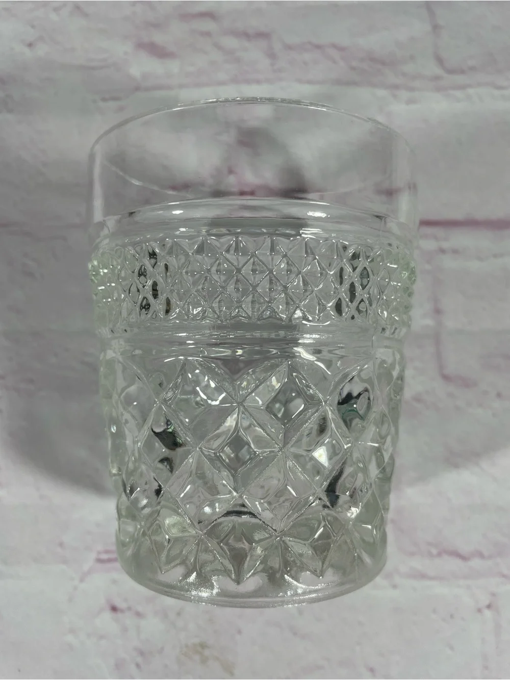 Vintage Anchor Hocking Wexford Old Fashioned Clear Glasses Set of 3